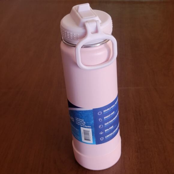Takeya Actives 24oz Blush Insulated Stainless Steel Water Bottle with Spout Lid - Picture 2 of 8
